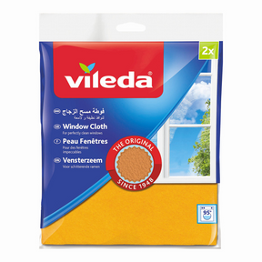 Vileda 1059842 - camoscio per finestra + 30% mf 2confezioni | 2 pezzi