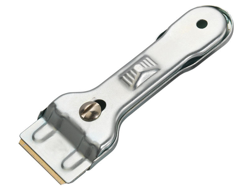 Piatto in ceramica Westmark e raschietto per pulizia in acciaio 138x46x16mm