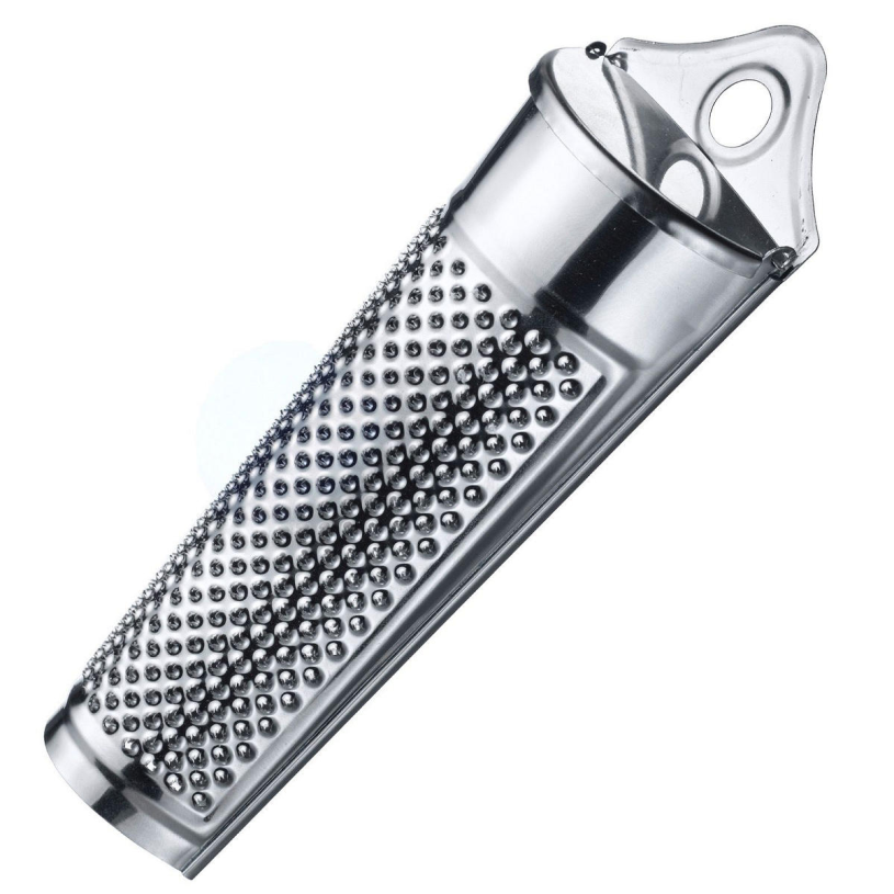 Grattugia per noce moscata Westmark, con vano portaoggetti per noce moscata, lunghezza: 15 cm, acciaio inossidabile, argento, 11532270