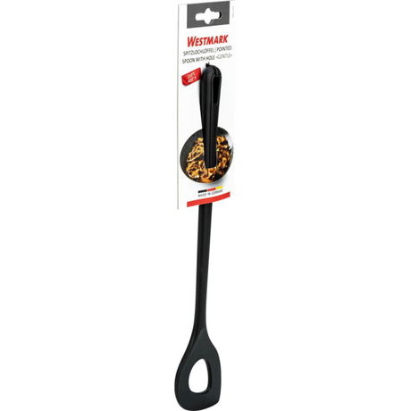 Cucchiaio per mescolare a punta Westmark con foro, lunghezza: 30 cm, delicato, nero, 28872270