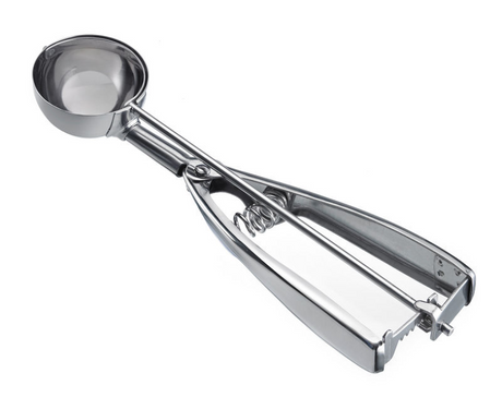 Paletta per gelato Westmark, paletta per gelato, con manico a pinza, lunghezza: 21,8 cm, acciaio inossidabile, professionale, argento, 62942270