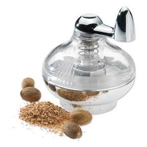 Macina noce moscata Westmark, con vano portaoggetti, plastica acciaio inossidabile, argento trasparente, 69572260