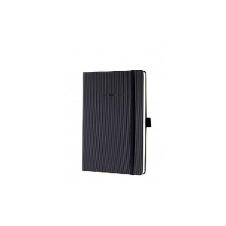 Quaderno Sigel - conceptum pure - a5 - nero - copertina rigida - 194 pagine - 80 grammi - a righe - si-co122