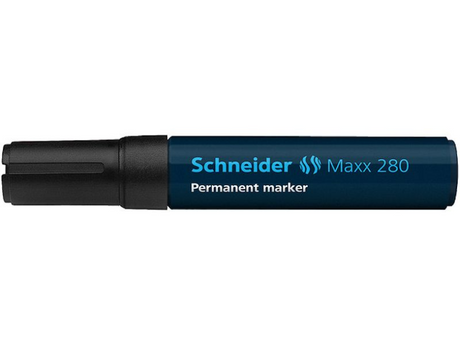 Pennarello Schneider permanente 280 scalpello nero 5 pz