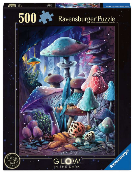 Puzzle Ravensburger funghi al chiaro di luna (starline) 500 pezzi