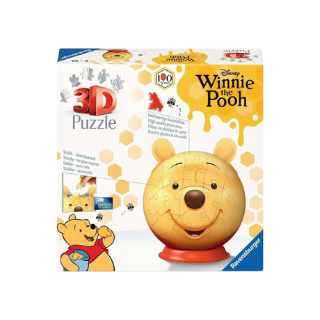 Ravensburger – Disney Winnie the Pooh – Palla puzzle 3D con orecchie – 77 pezzi