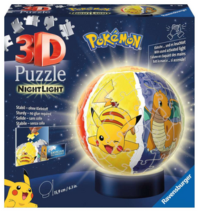 Pokemon Ravensburger con illuminazione - Puzzle 3D - 72 pezzi