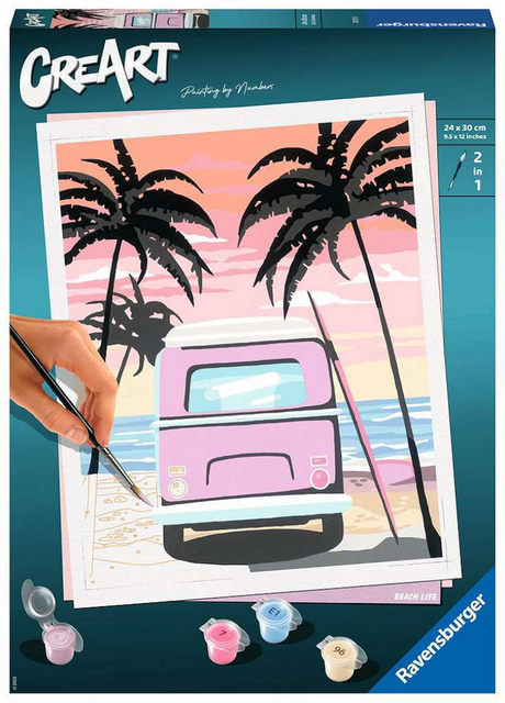 Dipinto Ravensburger con i numeri Dipinto Ravensburger Creart con i numeri - Vita da spiaggia