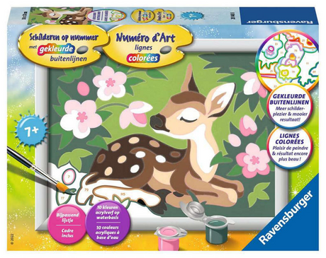 Ravensburger dipinge con i numeri piccoli cervi - pacchetto hobby