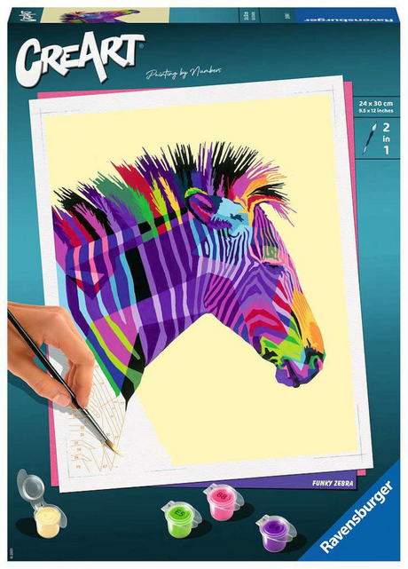 Vernice Ravensburger creart zebra per numero