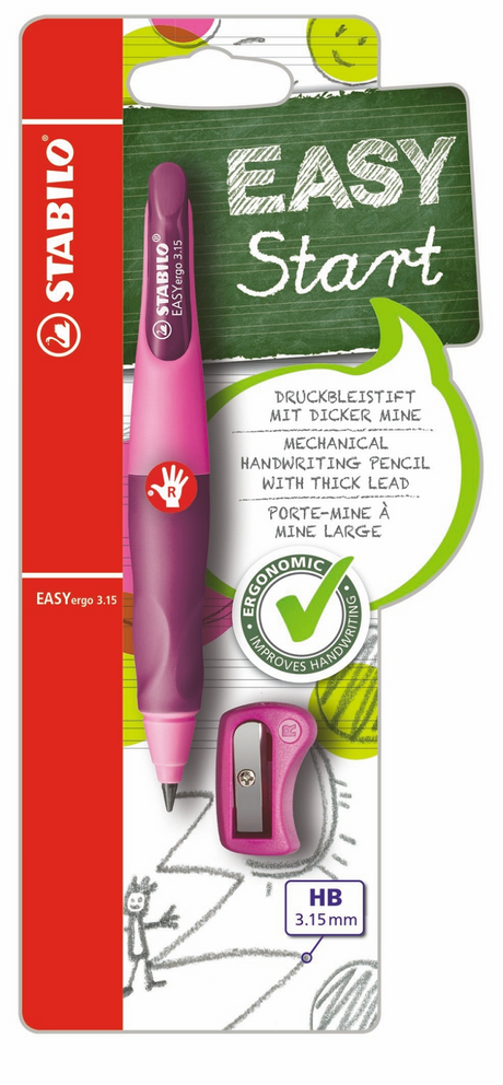 Stabilo easy ergo 3.15 inizia proprio in rosa