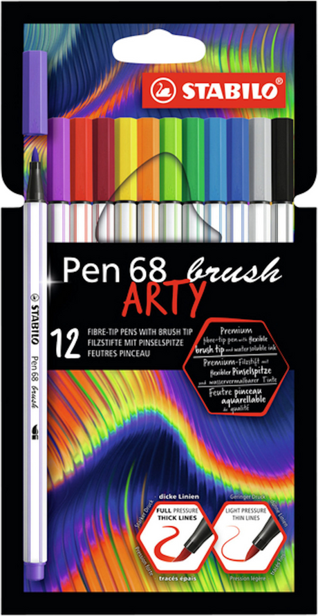 Pennello Stabilo Pen 68 - pennarello - arty - set da 12 pezzi