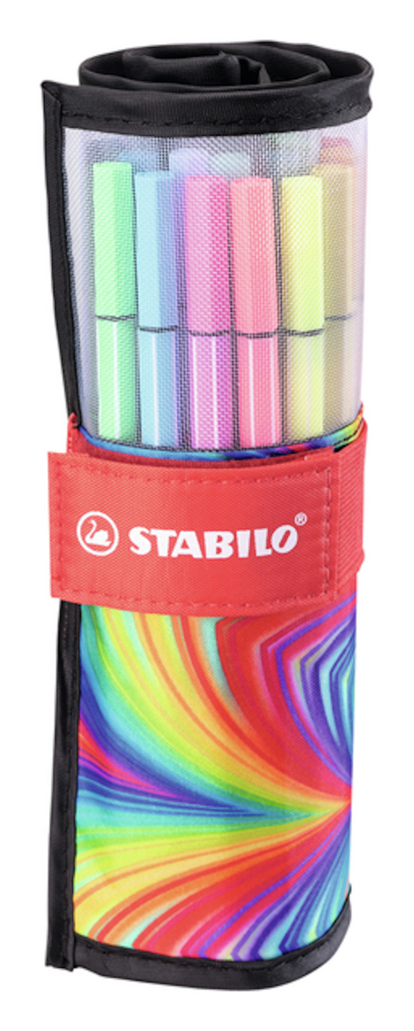 Set roller Stabilo Pen 68 con 25 colori