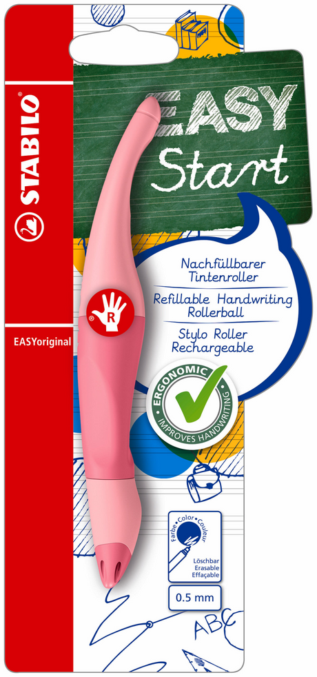 Penna roller Stabilo easyoriginal destrorsa rosa cipria