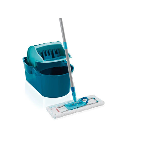 Panno per pavimenti Leifheit profi xl - panno per pavimenti micro duo - sistema compatto completo - larghezza di pulizia 42 cm - secchio da 8 l