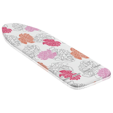 Fodera per asse da stiro Leifheit cotone comfort s m - superficie da stiro 125 x 40 cm - molton spessore 3 mm - rosa - bianco - arancione