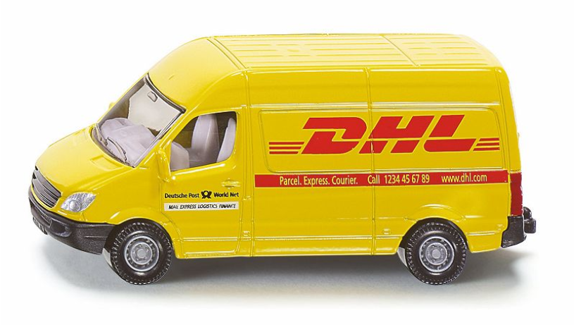 Furgone per la consegna postale Siku DHL 1085