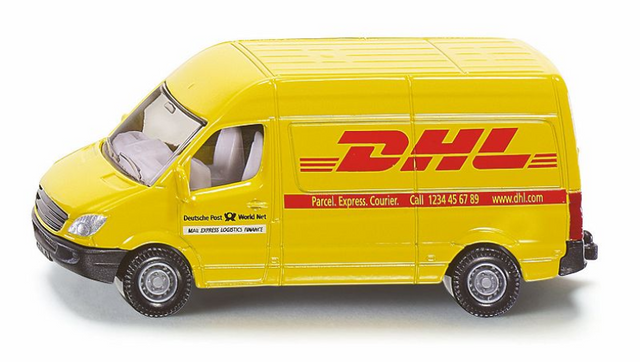 Furgone per la consegna postale Siku DHL 1085