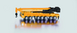 Siku 1623, mega lifter, metallo plastica, giallo, braccio di sollevamento telescopico, supporti estensibili