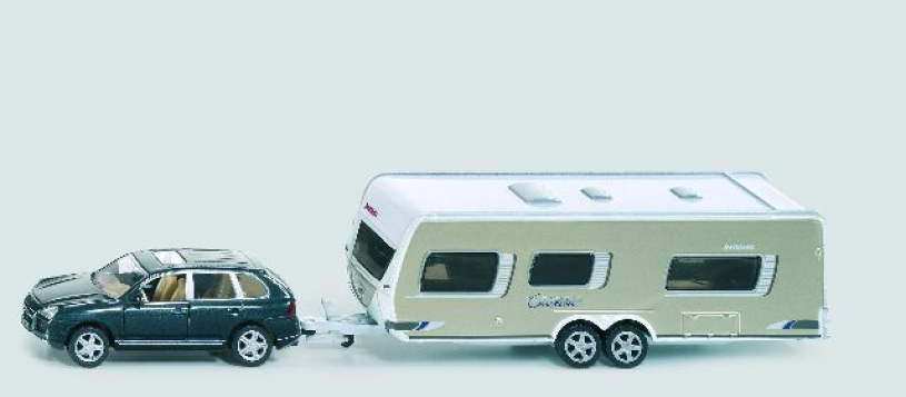Autovettura Siku 2542 con roulotte