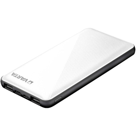 Power bank Enzo Varta 10.000 mA argento + indicazione LED USB e USB-C - 3509010