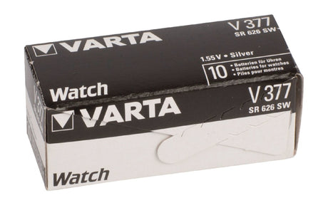 Batteria a bottone Varta v377 argento