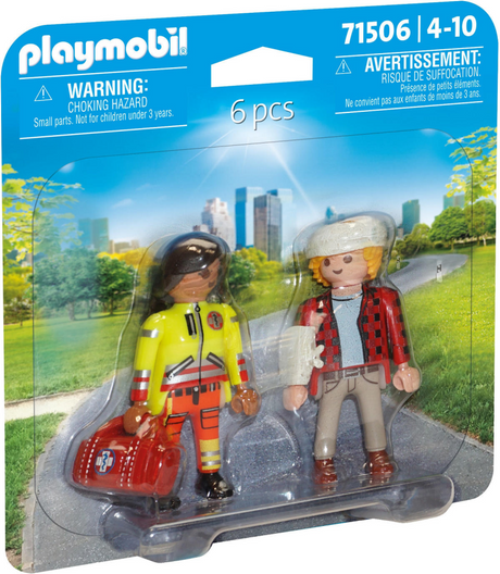 Playmobil duopack paramedico con paziente - 71506