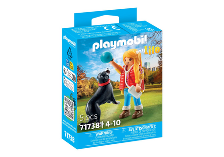 Playmobil 71738 donna con cane da montagna