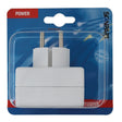 Splitter presa Scanpart - spina adattatore - 3 vie - 3x euro - con terra di protezione - nl