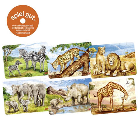 Mini puzzle Goki Animali africani. 16,5x12x0,