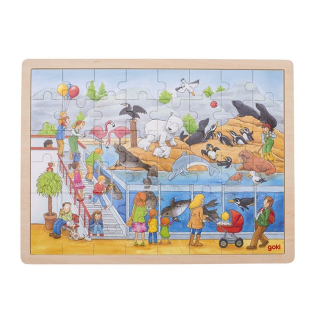 Visita del puzzle Goki allo zoo. 3+