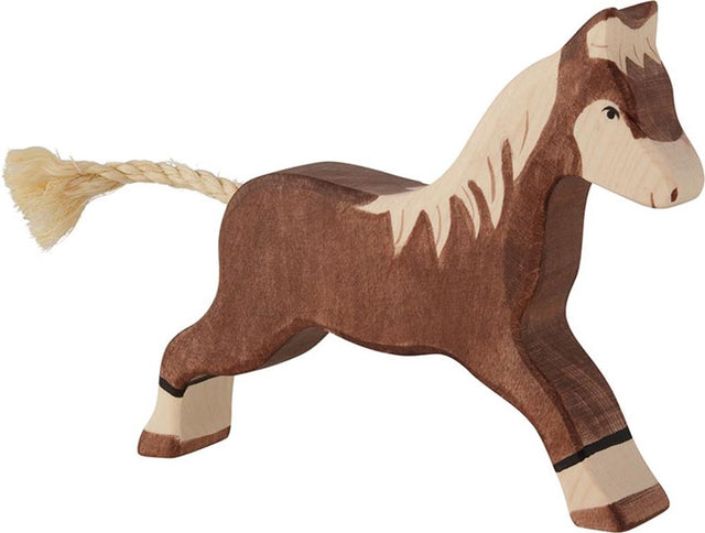 Cavallo Holztiger, corsa, marrone scuro.