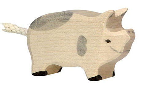 Maiale Holztiger, macchiato. 6,5 cm.