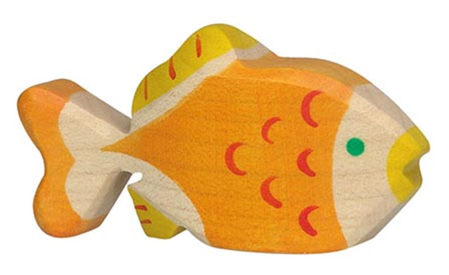 Pesce rosso Holztiger. 8 cm.