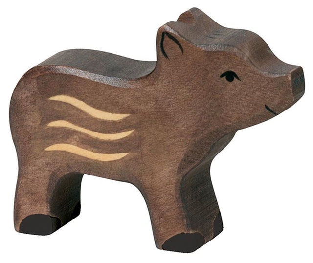 Holztiger giovane cinghiale. 7,5 cm.