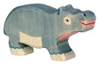 Holztiger Wilderness - ippopotamo piccolo - 11x2x9 cm - figura in legno - fatto a mano