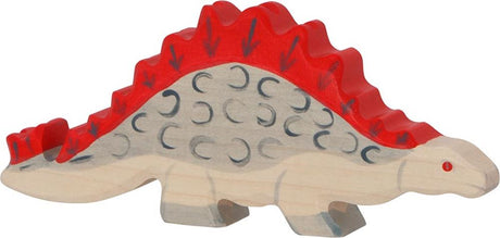 Dinosauri Holztiger - stegosauro - 18x2x8 cm - figura in legno - fatto a mano