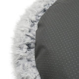 Letto per cani in palissandro argento grigio lanugine