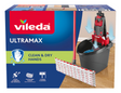 Set completo Vileda ultramax - panno piatto in microfibra + secchio con pressa