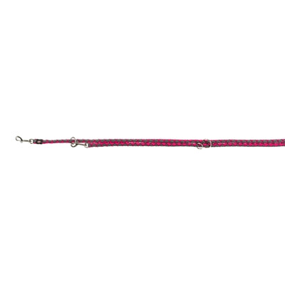 Trixie guinzaglio per cani cavo regolabile grigio fucsia