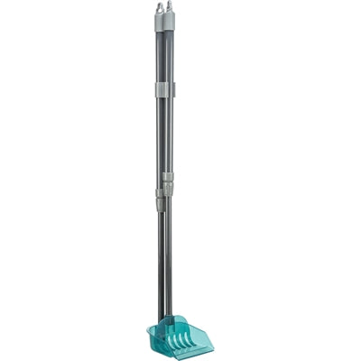 Trixie pattumiera con rastrello grigio blu