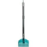 Trixie pattumiera con rastrello grigio blu