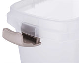 Trixie contenitore ermetico con serratura in plastica trasparente bianco bianco