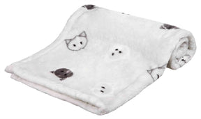 Trixie coperta mimi morbido peluche grigio chiaro