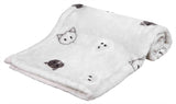 Trixie coperta mimi morbido peluche grigio chiaro