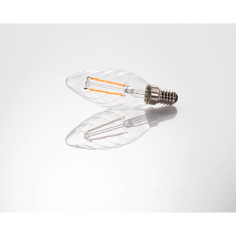 Il filamento LED Xavax E14 250lm sostituisce la lampada a candela da 25W bianco caldo
