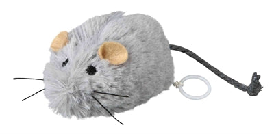 Trixie topo di peluche a carica con erba gatta