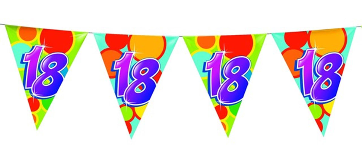 Linea bandiera Haza 10m numeri 18 anni confezione da 10