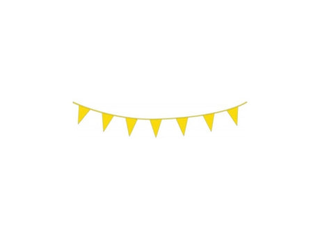 Linea bandiera Haza 10m plastica gialla