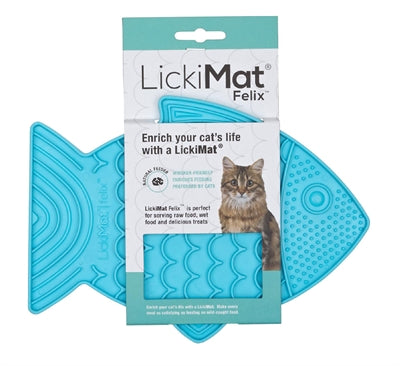 Lickimat cat felix turquoise